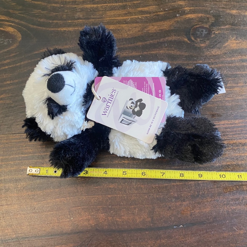 Warmies Panda Plush Microwavable Lavender Scented Weighted Stuffed Animal 9" Tag - Picture 5 of 5